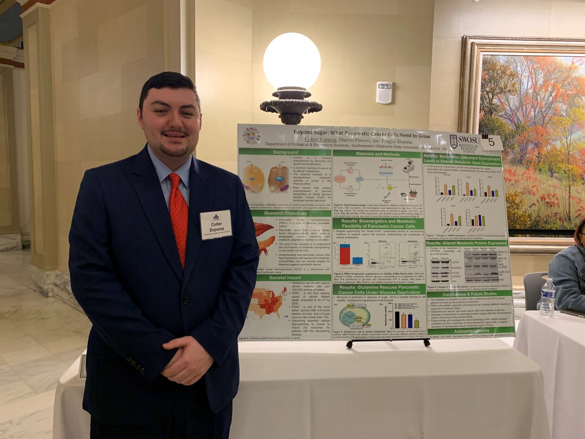 OSU OK-LSAMP Scholar Jake Patterson was awarded Grand Prize yesterday at Research Day at the Capitol in OKC. NSU Scholar Alejandro Lopez received 1st place in the Regional, Tribal &amp; Community College category. SWOSU Scholar Colter Esparza won 2nd Place in the same category.