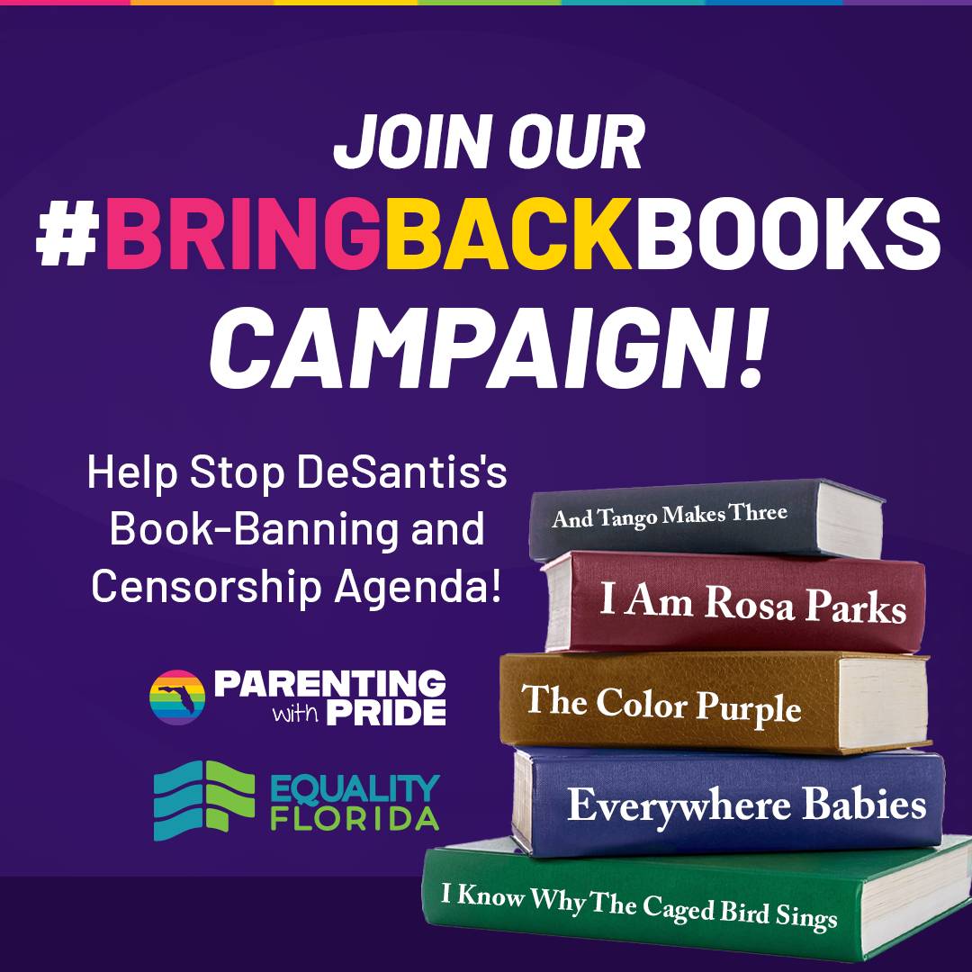 Extremist groups have pushed our state and counties to launch assaults on basic civil liberties. We need YOU to join us to resist these attacks. Florida’s schools should be welcoming & teaching honest content in their classrooms eqfl.org/schoolboardmee… #BringBackBooks