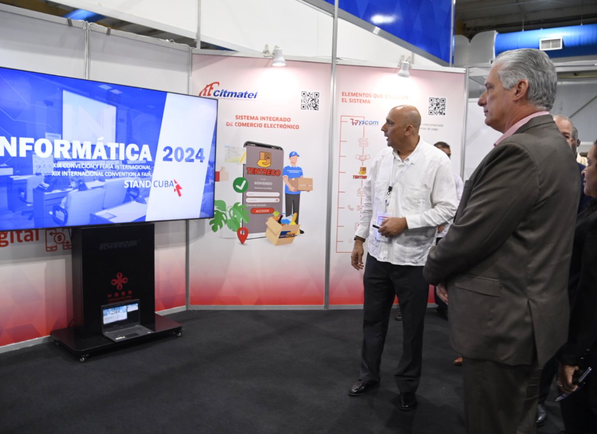 DiazCanelB's tweet image. Seguiremos apostando a la transformación digital de nuestra sociedad. #Cuba cuenta el talento de su gente para, en medio del recrudecimiento del #Bloqueo, avanzar en lo que hemos definido como un pilar de la Gestión del Gobierno. 

#Informática2024 

presidencia.gob.cu/es/noticias/cu…