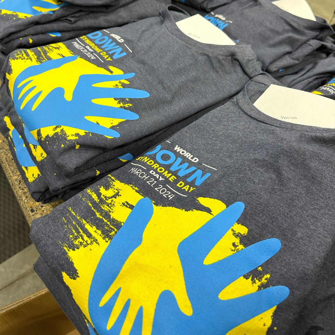 For those who placed an order for a Down Syndrome Day t-shirt, they are now available for pick-up in the store!

Remember to wear them tomorrow for World Down Syndrome Day and snap us a pic 📸 of you wearing it proudly!

#worlddownsyndromeday #travsoutfitter