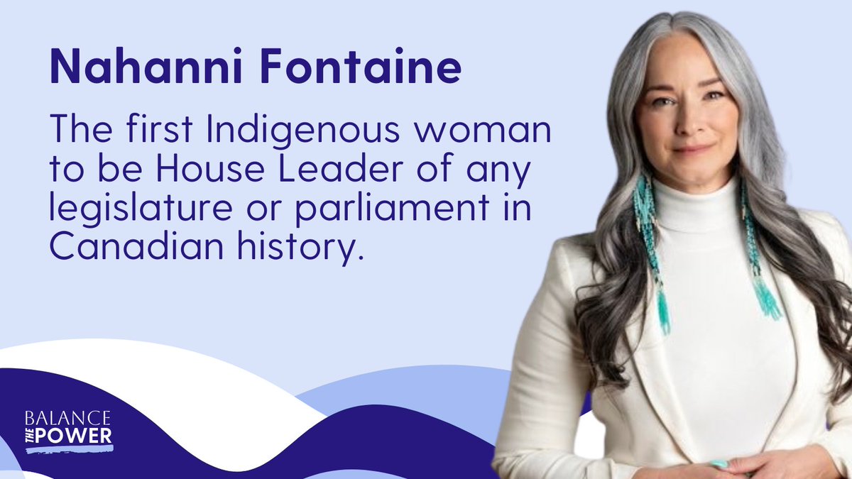 #WavemakerWednesday🌊 

A member of the Sagkeeng Anishnaabe First Nation, @NahanniFontaine brings invaluable experience and expertise to her work as an MLA and cabinet minister. 

She has passed legislation to increase the safety of working women, incorporate more inclusive
