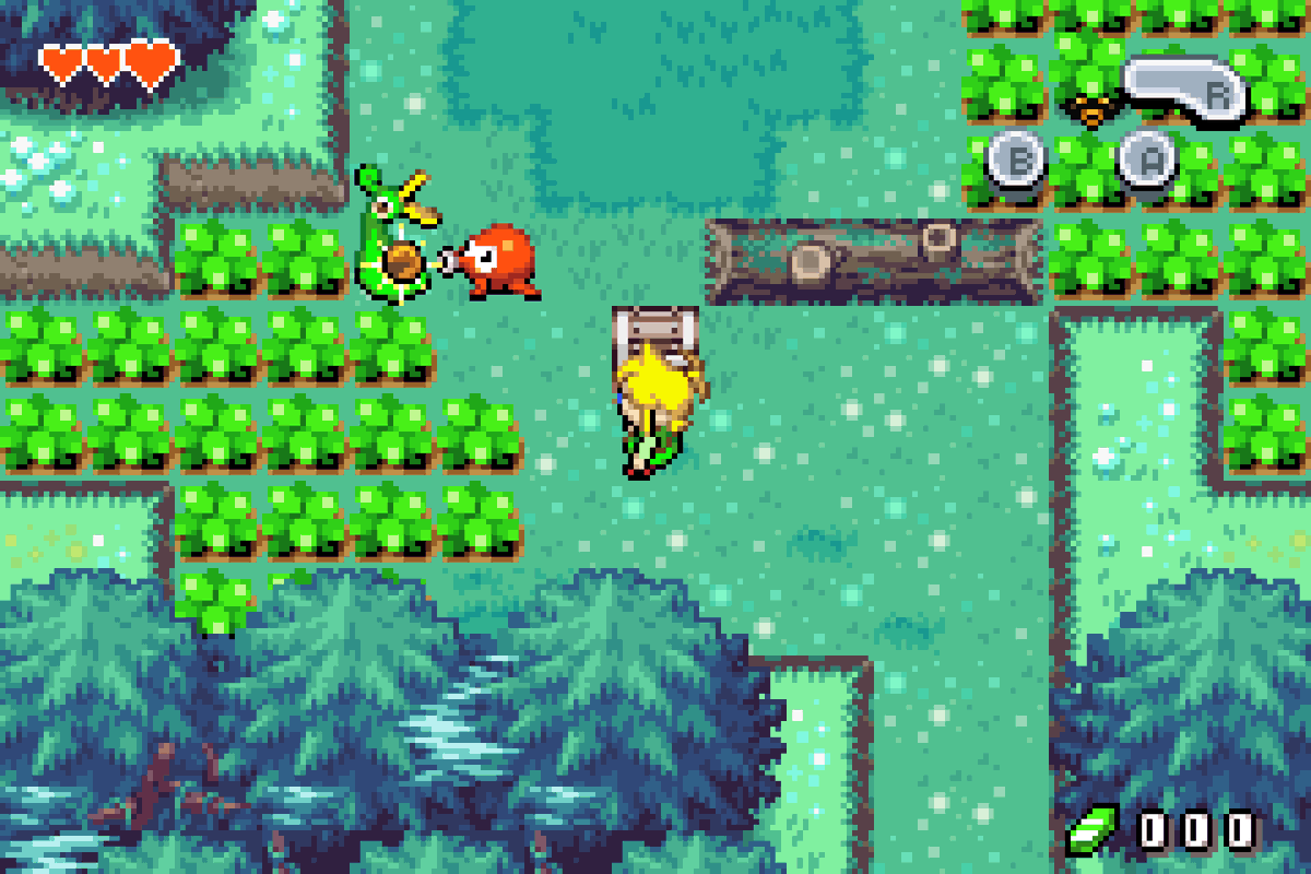 pixel_omle's tweet photo. "Quick! Open that chest! There's a Sword Inside!" #zelda #minishcap #pokemon #mockup #screencap #pixelart #retile #mashup https://t.co/U72Vjx008y