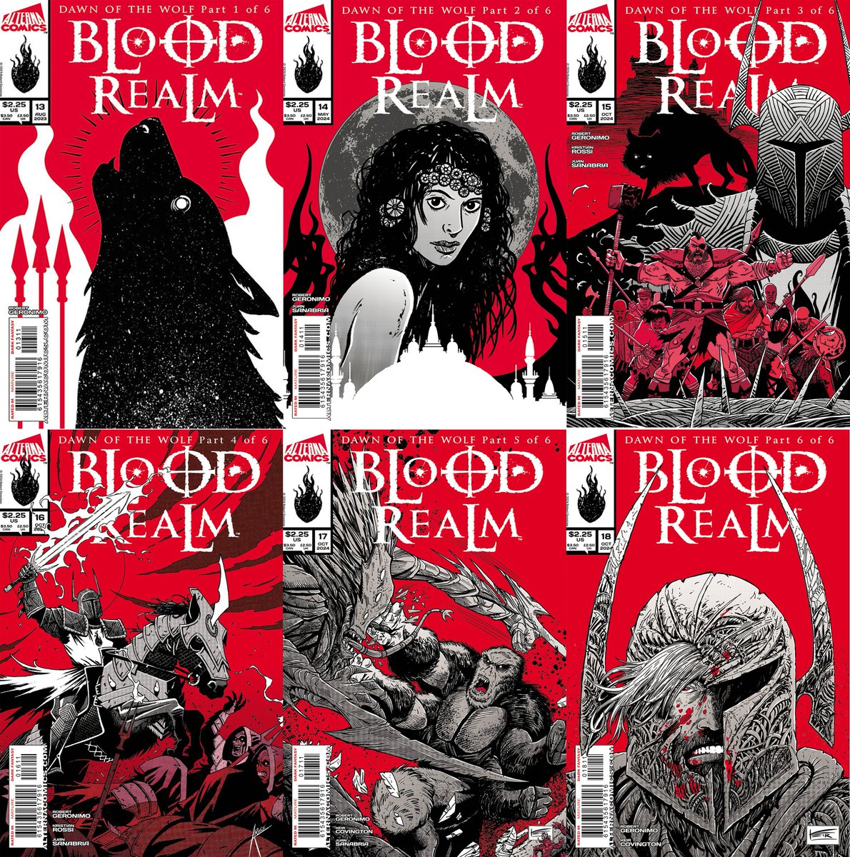 The BLOOD REALM Indiegogo campaign launches TOMORROW! Here's a look at all of the covers together. indiegogo.com/projects/blood… Today is the LAST DAY to sign up for the Prelaunch! All sign-ups receive a trading card after they back the campaign.