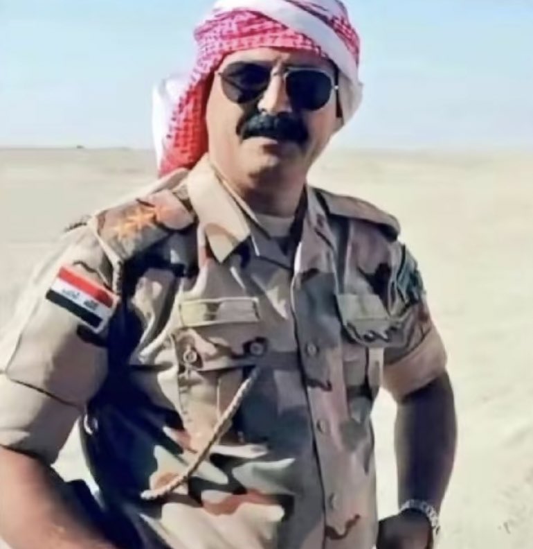 ترند في العراق : عسكري يشبه صدام حسين الى حد كبير ، نشر صورته في حسابه الشخصي بالفيسبوك وكتب جمعة مباركة بعد ٢٤ ساعة تم إقفال حسابه وتشكيل مجلس آمني تحقيقي بحق الضابط