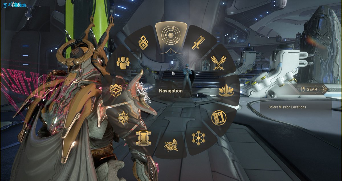 The new Warframe Quick Access menu will also work on relays! Eventually it will come to Dojos and Hubs too.