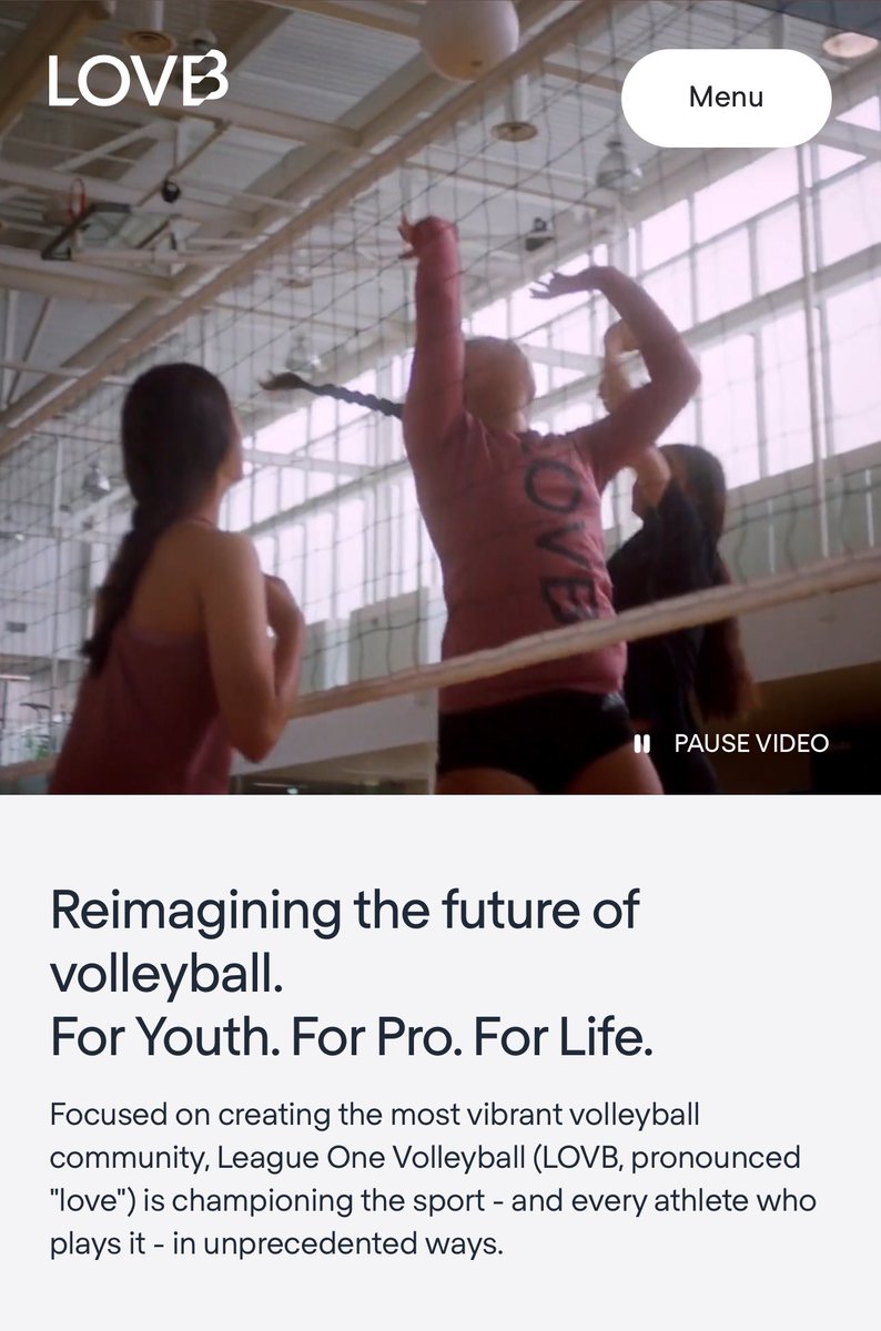 The new and improved LOVB.com! 🤩 Check out our updated website! #LOVBforLife