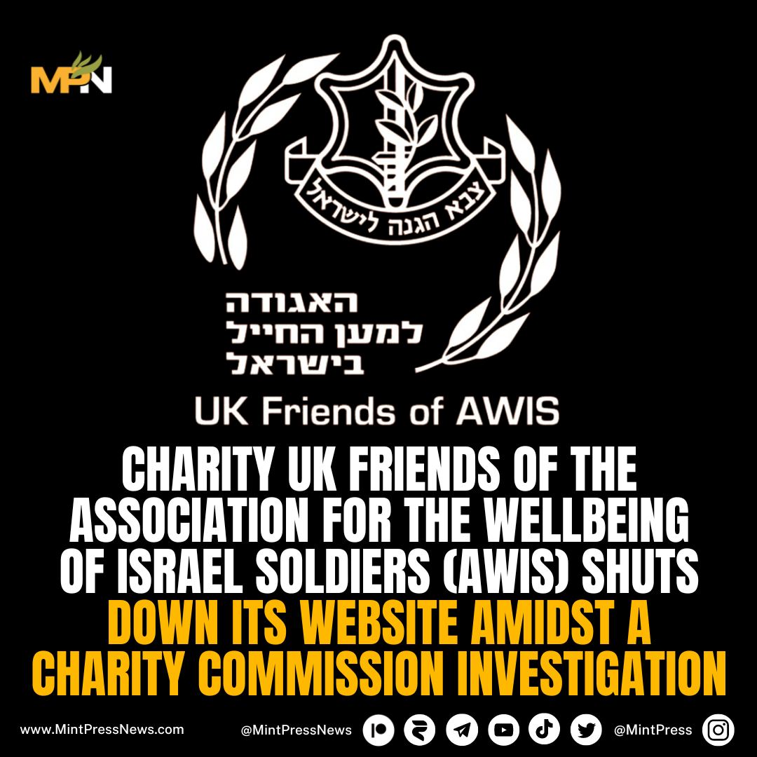 A UK charity that funds the Israeli occupation forces shuts down its website

In the middle of an investigation by the UK Charity Commission, the UK Friends of the Association for the Wellbeing of Israel Soldiers (AWIS) closed its website.