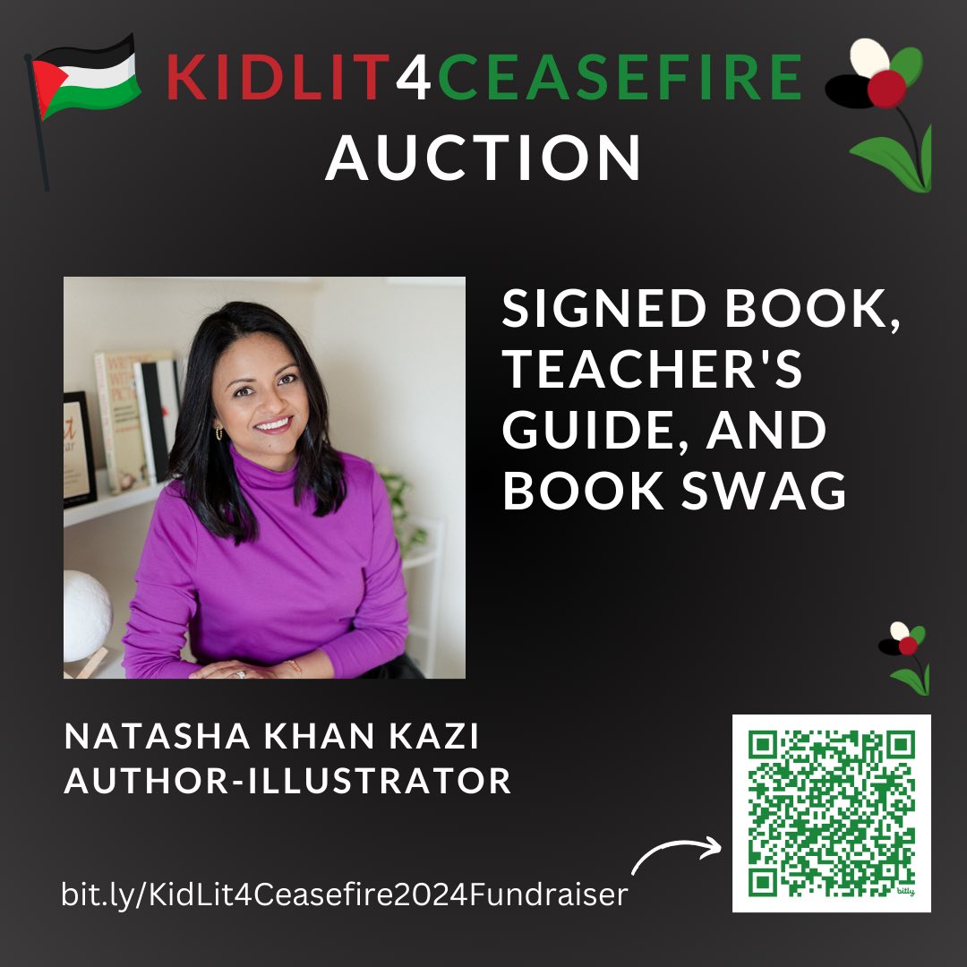 So many incredible auction items available in the #KidLit4Ceasefire Fundraiser. bit.ly/KidLit4Ceasefi… Funds from this auction will help children and their families in Gaza, Sudan, and Congo. A portion of the auction will also go toward the Little Miss Flint water fundraiser.