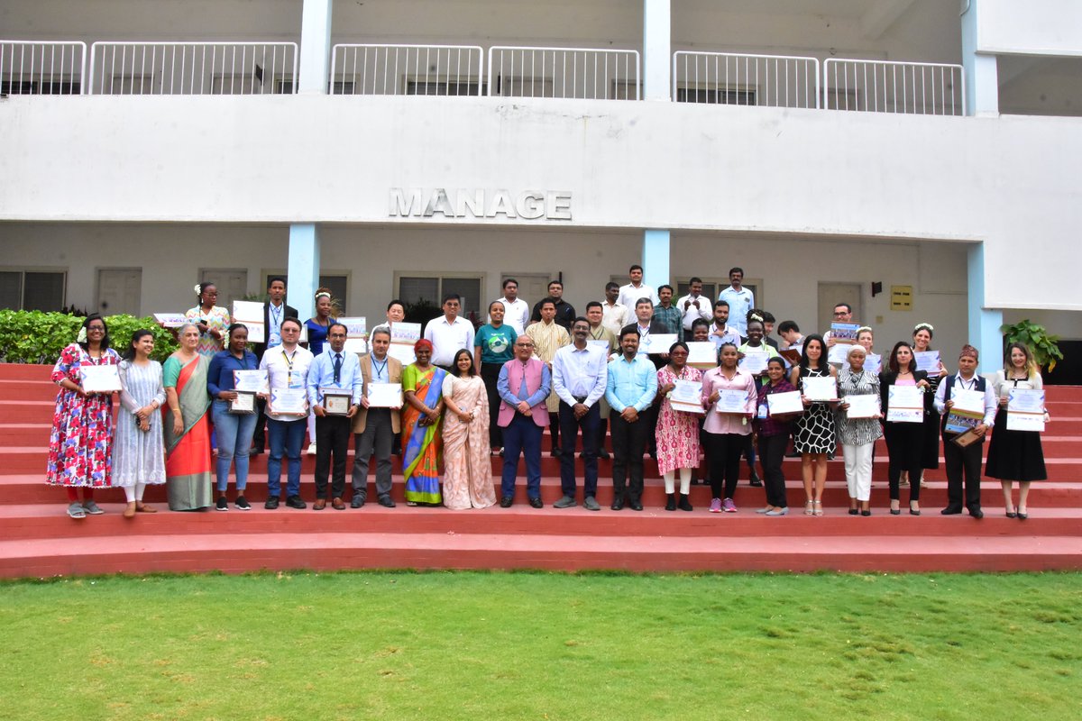 MANAGE concluded 14 day ITEC Training Program on #NutritionSensitiveAgriculture for Addressing Global Malnutrition with the support of MEA, GoI, on  19/03/24. Thirty participants from 22 countries participated
#MANAGE @AgriGoI @chandraagri @kjkrishimedia @FAOIndia @mamtajain69