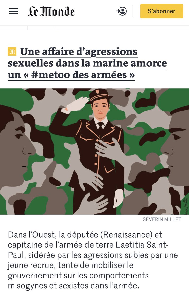 La bonne nouvelle : le sujet réapparait dans l’actualité. La mauvaise : une décennie après notre livre  « La Guerre Invisible, enquête sur les VSS dans l’armée française », la grande muette ne change pas, ou si peu. <a href="/JuliaPascualita/">Julia Pascual</a> <a href="/les_arenes/">Éditions Les Arènes</a>