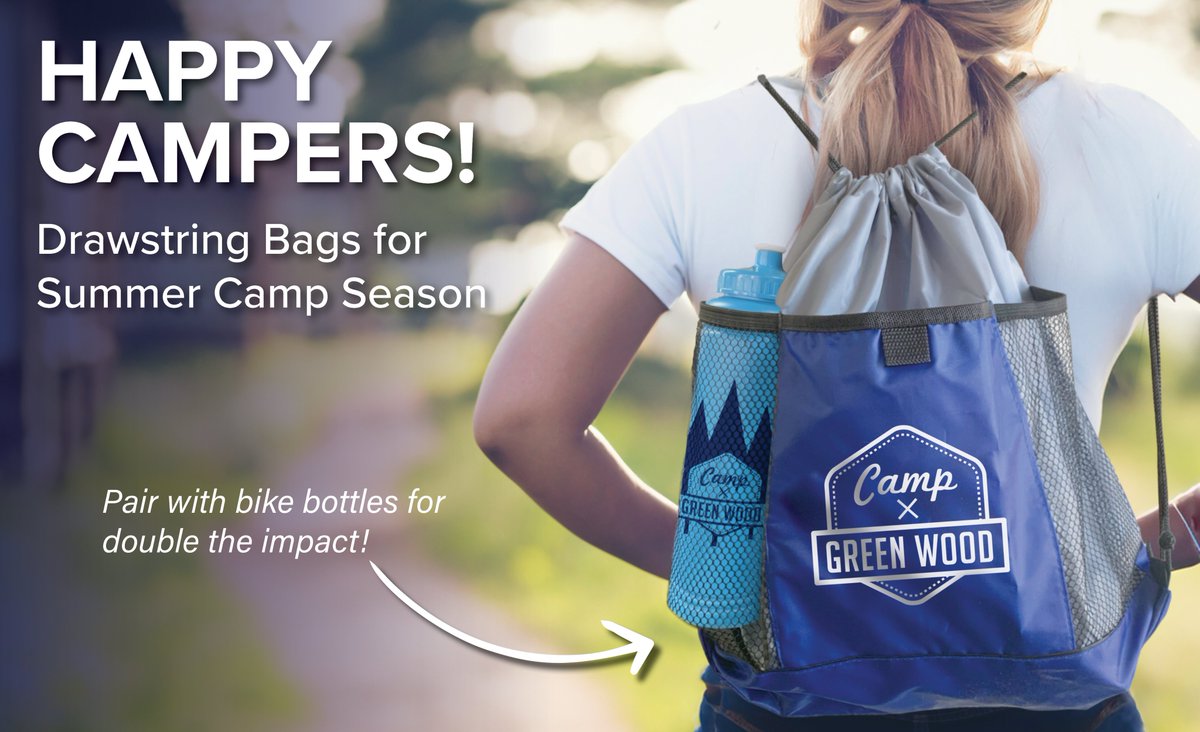 Drawstring Bags – the Perfect Camper Companion! Lightweight – Durable – Foldable – Budget Friendly! Pair with a bike bottle for double the impact! Browse drawstring bags here: garyline.com/pro.../Drawstr…