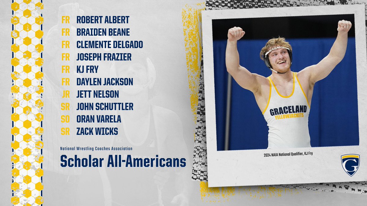 Graceland Wrestling (@guwrestle) on Twitter photo ๐๐จ๐ง๐ ๐ซ๐๐ญ๐ฎ๐ฅ๐๐ญ๐ข๐จ๐ง๐ฌ ๐ญ๐จ ๐จ๐ฎ๐ซ <a href="/nwcawrestling/">NWCA</a> ๐๐๐ก๐จ๐ฅ๐๐ซ ๐๐ฅ๐ฅ-๐๐ฆ๐๐ซ๐ข๐๐๐ง๐ฌ!
๐ฏ ๐ ๐จ๐ฎ๐ญ ๐จ๐ ๐ ๐ญ๐๐๐ฆ๐ฌ ๐ฐ๐ข๐ญ๐ก ๐๐+ ๐๐๐๐๐๐ฆ๐ข๐ ๐๐ฅ๐ฅ-๐๐ฆ๐๐ซ๐ข๐๐๐ง๐ฌ
๐บ๐ธ ๐๐จ๐ฌ๐ญ <a href="/HeartSportsNews/">Heart of America Athletic Conference</a> ๐๐๐๐๐๐ฆ๐ข๐ ๐๐ฅ๐ฅ-๐๐ฆ๐๐ซ๐ข๐๐๐ง๐ฌ
#WeAreGraceland ๐๐จ๐ง๐ ๐ซ๐๐ญ๐ฎ๐ฅ๐๐ญ๐ข๐จ๐ง๐ฌ ๐ญ๐จ ๐จ๐ฎ๐ซ <a href="/nwcawrestling/">NWCA</a> ๐๐๐ก๐จ๐ฅ๐๐ซ ๐๐ฅ๐ฅ-๐๐ฆ๐๐ซ๐ข๐๐๐ง๐ฌ!
๐ฏ ๐ ๐จ๐ฎ๐ญ ๐จ๐ ๐ ๐ญ๐๐๐ฆ๐ฌ ๐ฐ๐ข๐ญ๐ก ๐๐+ ๐๐๐๐๐๐ฆ๐ข๐ ๐๐ฅ๐ฅ-๐๐ฆ๐๐ซ๐ข๐๐๐ง๐ฌ
๐บ๐ธ ๐๐จ๐ฌ๐ญ <a href="/HeartSportsNews/">Heart of America Athletic Conference</a> ๐๐๐๐๐๐ฆ๐ข๐ ๐๐ฅ๐ฅ-๐๐ฆ๐๐ซ๐ข๐๐๐ง๐ฌ
#WeAreGraceland