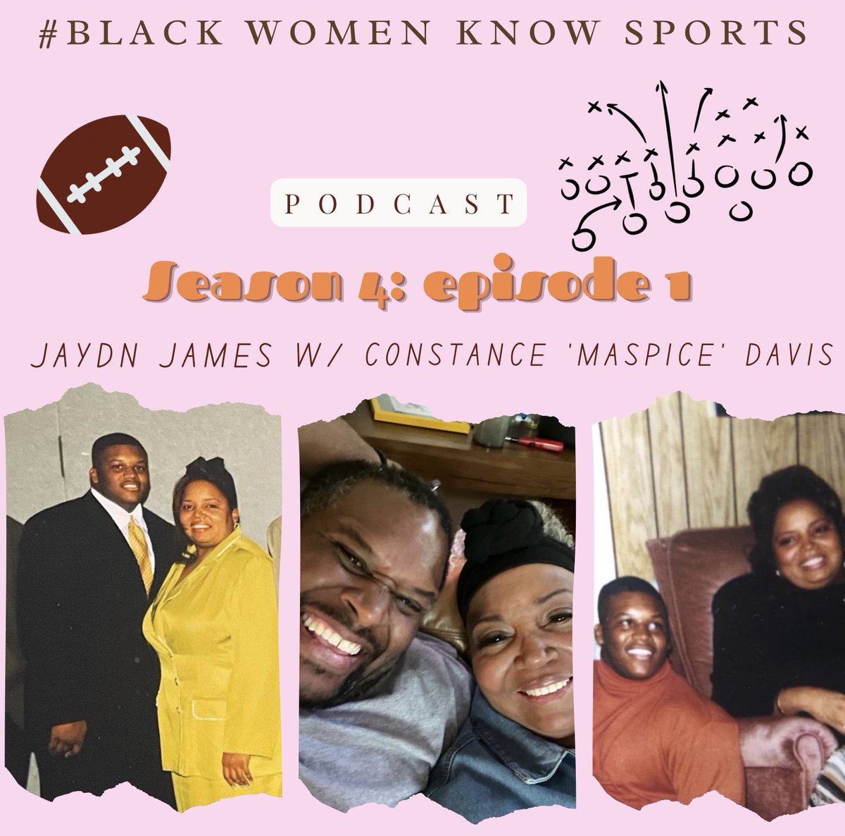 On today’s episode of the #BlackWomenKnowSports podcast, you’ll be hearing <a href="/jaydnrayn/">jaydnrayn</a>’s conversation with MaSpice! If you’re familiar with Anthony ‘Spice’ Adams, then you’re already familiar with Constance Davis aka MaSpice. This episode is available on Apple and Spotify. 🎧🏈🩷