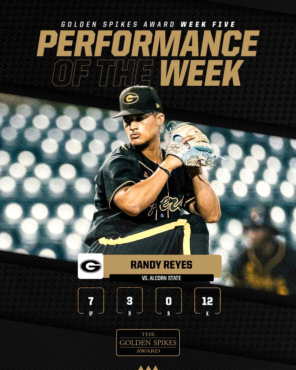 He earned the W, then the Golden Spikes Performance of the Week 💪 Congrats to @GramSt_Bsb's Randy Reyes!