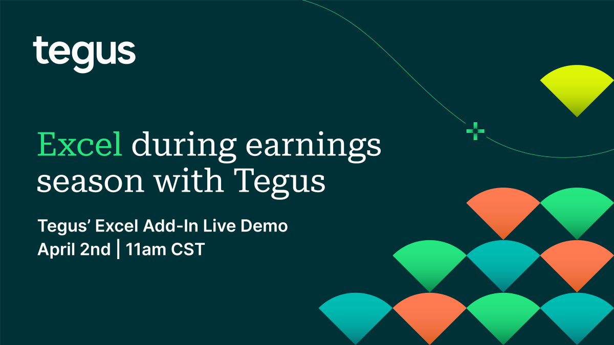 Earnings season can be a grueling time for investors, Tegus is here to change that. With the Tegus Excel Add-In, you can seamlessly integrate Tegus’ data, update any model in one click & ensure accuracy with source filing audits. See this in action: bit.ly/4ajaYs3