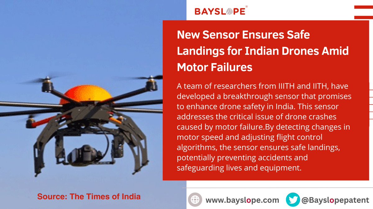 Indian drones soar safely with new sensor tech to prevent motor failures.

#DroneSafety #SensorTech #IIITH #IITH #TechBreakthrough #DroneTech #FlightSafety #IndianDrones #MotorFailure #SafeLandings #Innovation #Technology #ScienceNews #SafetyFirst