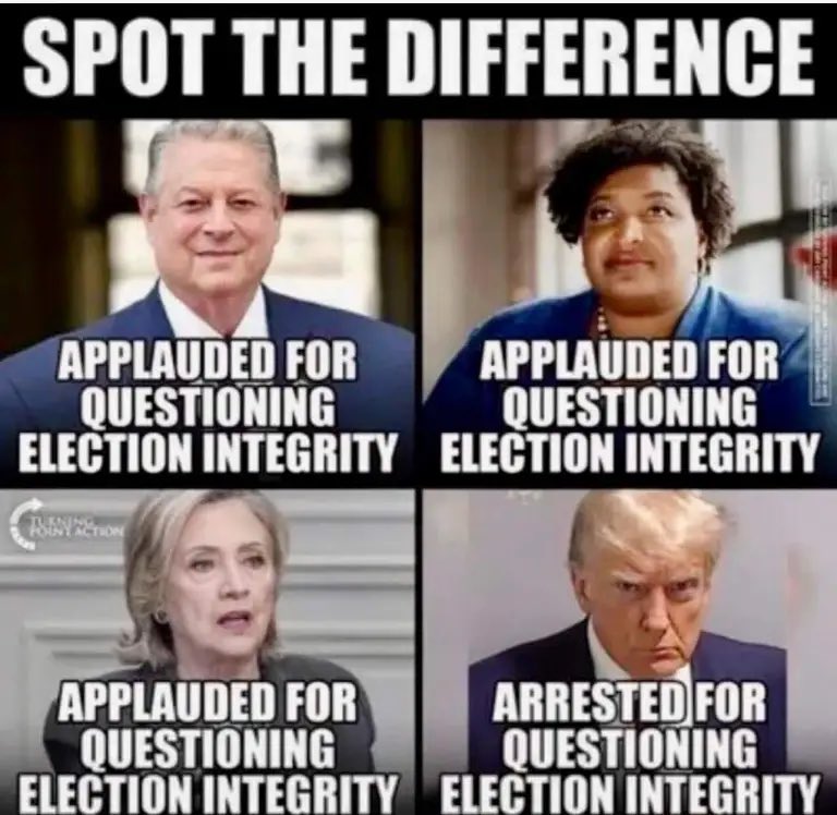 kaczmarek78's tweet image. Go ahead tell me that we don’t have a #dualsystem of #Justice #Weaponized to #punish #Trump for the audacity of derailing the #Establishment &amp;amp; to #interfere in the #Election2024