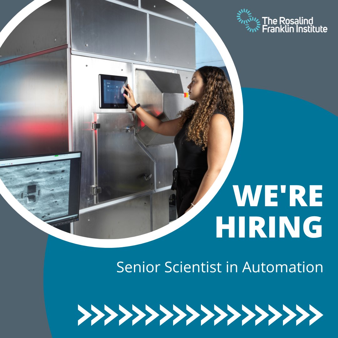 We are still accepting applications for our Senior Scientist in Automation role. The successful candidate will develop automation of cryogenic electron tomography workflows. Applications close on Sunday 24th March. Find out more and apply here: zurl.co/qZwk