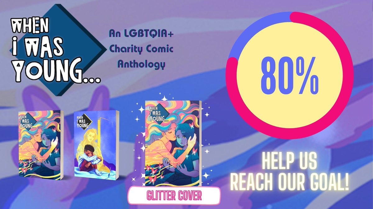 Meanwhile, LIVE on @BackerKit, WHEN I WAS YOUNG... a comic anthology with all proceeds going towards@TrevorProject is available to PRE-ORDER now!!! We cannot do it without you! WhenIWasYoungComic.com
