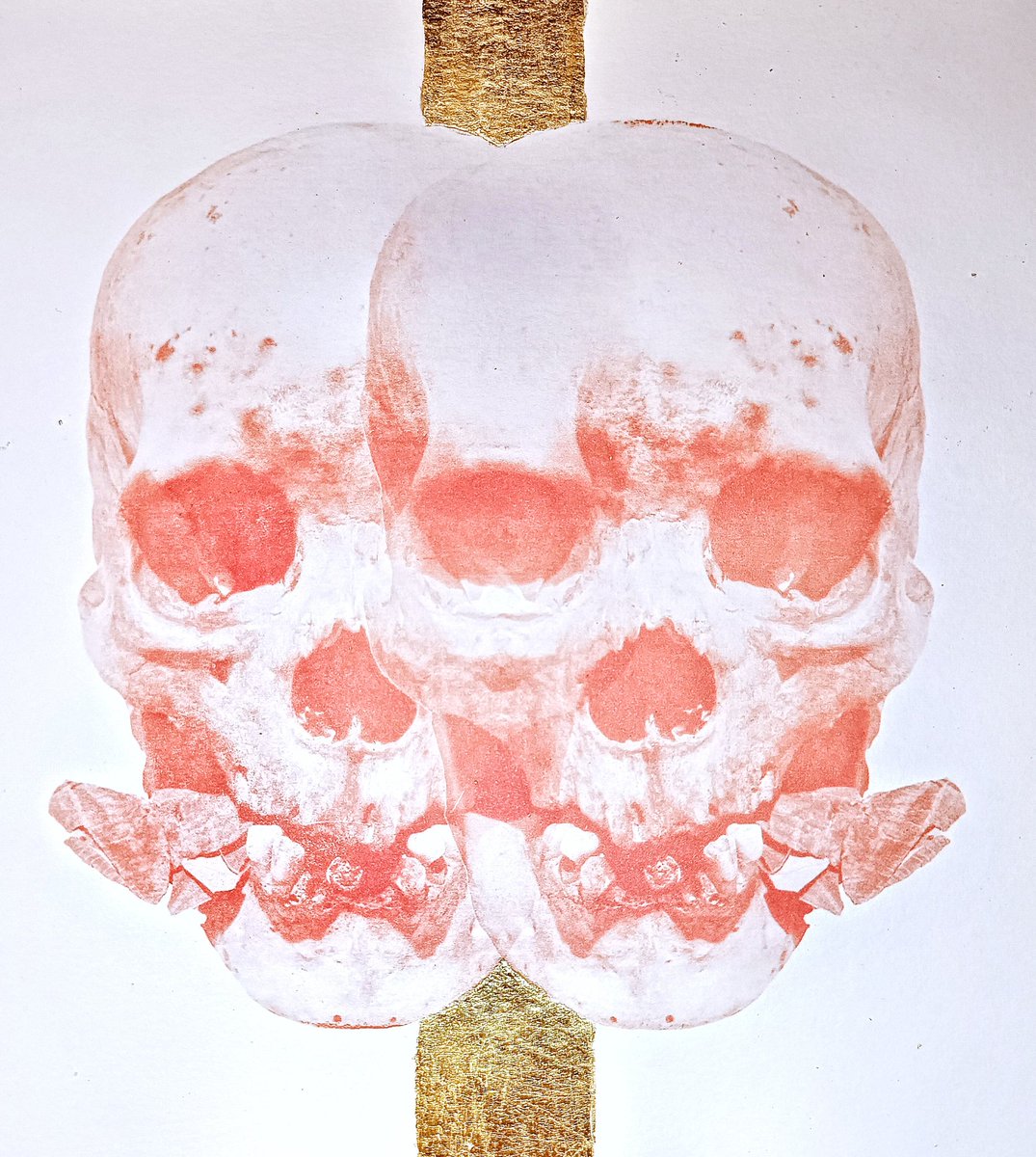 sergiobretel's tweet image. Ñatitas Bicefalas / Opuestas Duales 
Work in progress 
#PhotoEngraving in Red ink with 24k french Gold leaf
41x29 cm / 2024
Últimas obras en Bolivia 

#SergioBretel 
#photogravure #Fotograbado  #fotografiacontemporanea 
#gravure 
#Ñatita #Ñatitas #RedSkull 
#artecontemporaneo