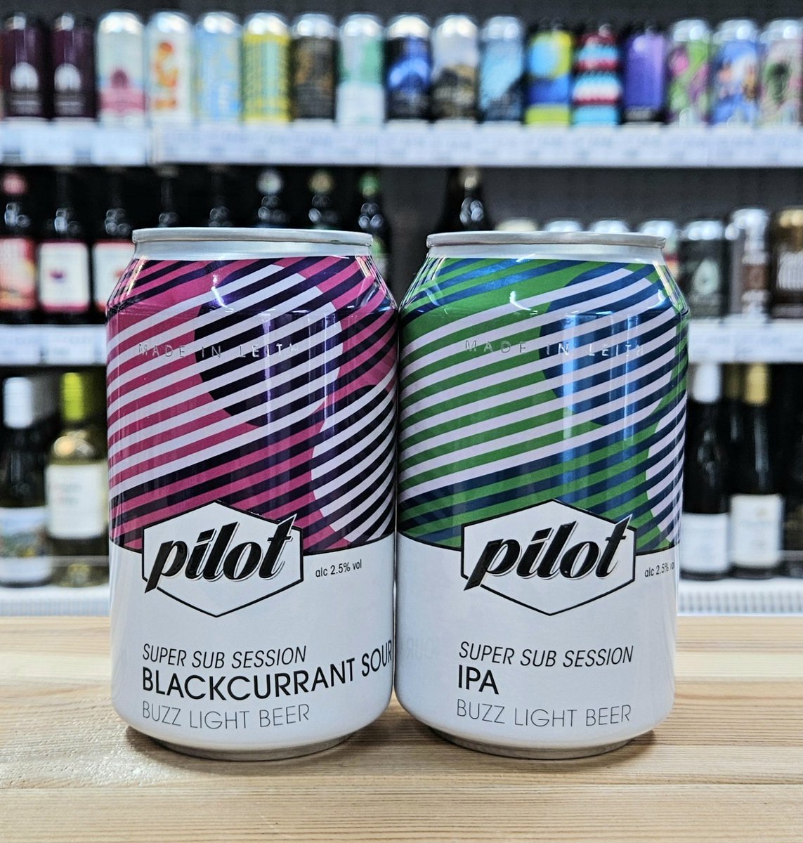 Two new beers from @pilotbeeruk Super Sub Session beers Blackcurrant Sour 2.5% IPA 2.5% #CraftBeer #Edinburgh