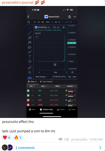 clippingprofit's tweet photo. @LarpVonTrier This caller is claiming that he is the reason base pumped after you called it 10m before him https://t.co/UGSy7ZMZWJ