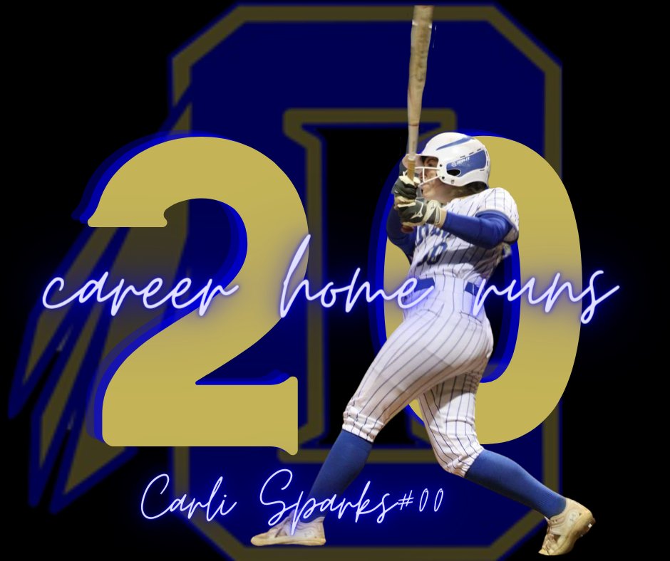 Cherokee Indians Softball (@ladyindiansb) on Twitter photo Congratulations to <a href="/CarliSparks2024/">Carli Sparks</a> for hitting her 20th career high school home run. Carli now holds the school record for most career home runs! Congratulations to <a href="/CarliSparks2024/">Carli Sparks</a> for hitting her 20th career high school home run. Carli now holds the school record for most career home runs!