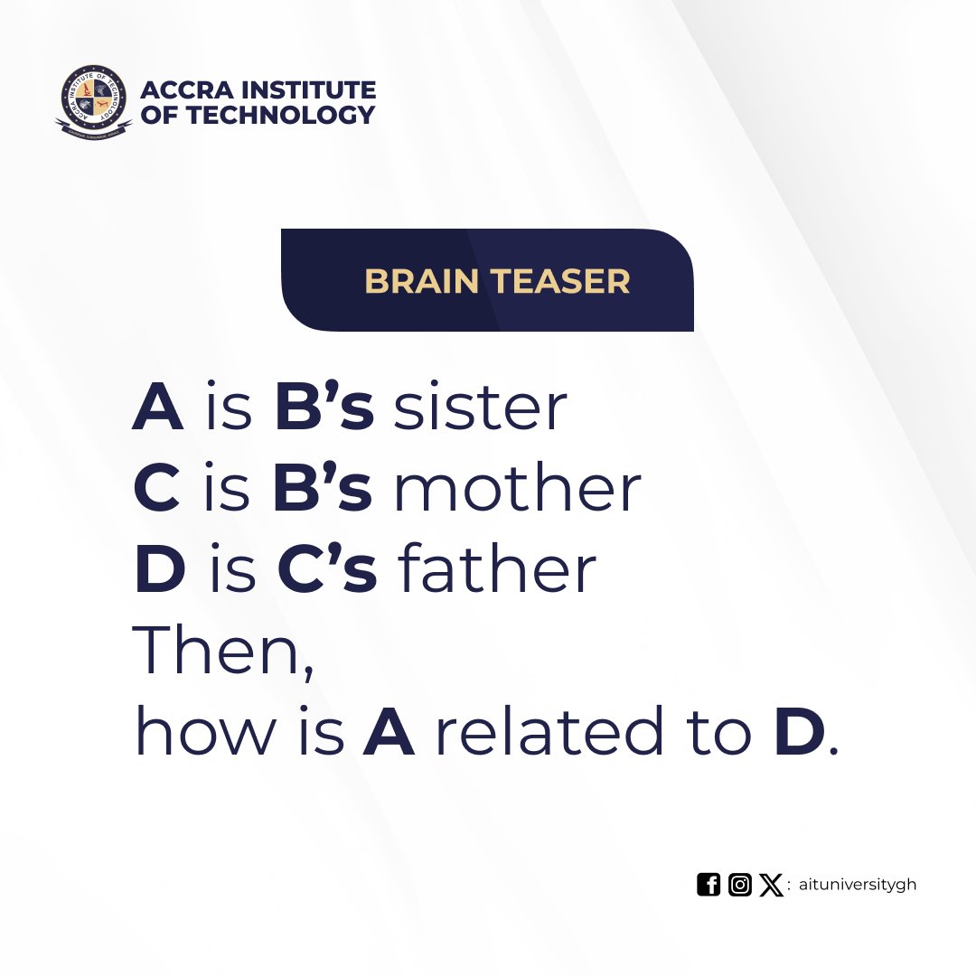 Are You Ready to Challenge Your Brain? It's Time to Crack Some Mind-Bending Teasers! Let's Have Fun😁.
#brainteaser #universityofthefuture