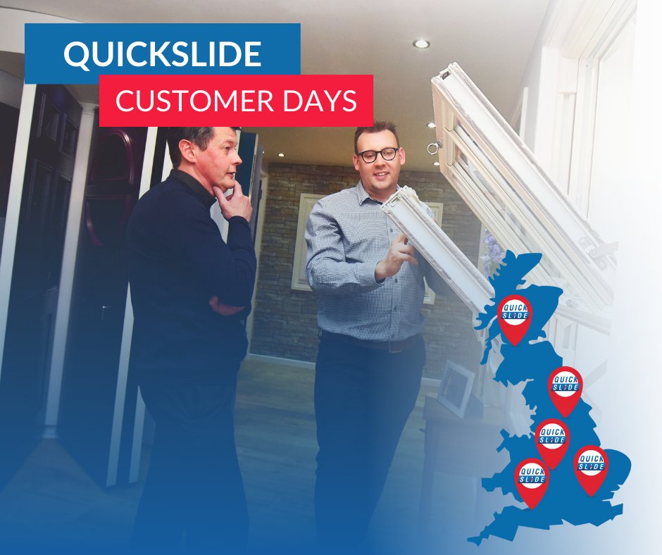 Our customer days are almost here! Whether you have some technical questions, or want to get a firsthand look at our new slim midrail, there's something for everyone to get involved with! More info 👉 bit.ly/49wZNM3 Register to attend 👉 marketing@quickslide.co.uk