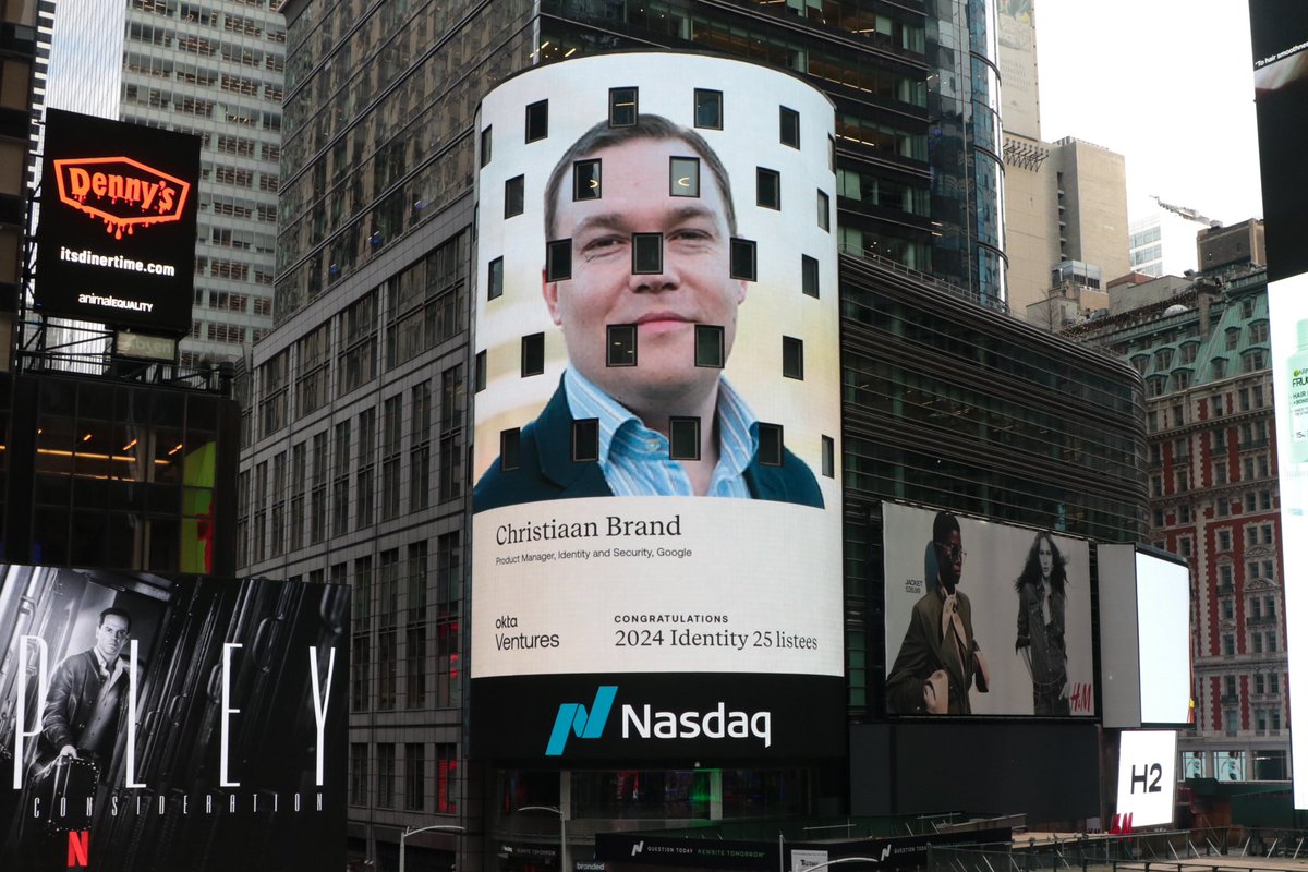 Thanks for the recognition, <a href="/okta/">Okta</a>. It’s not every day you see your face on the Nasdaq screen in times square 😁. businesswire.com/news/home/2024…