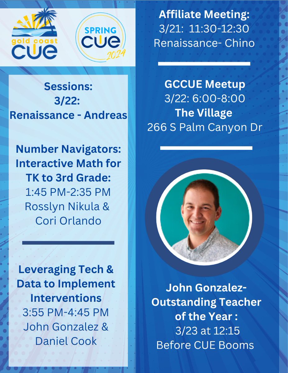 Join Gold Coast CUE at #SpringCUE! @cueinc