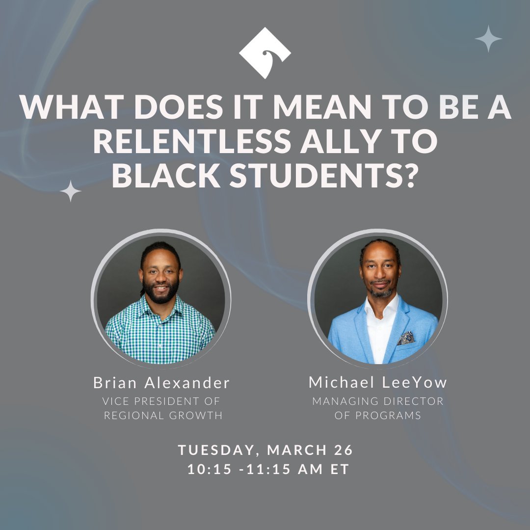 Only 6 days left until College Board’s A Dream Deferred™ 2024 Conference! Are you committed to supporting Black students in their collegiate journey? Join us on Tues., 3/26 at 10:15 AM ET for a powerful session where we'll dive deep into practical ways to be a relentless ally.