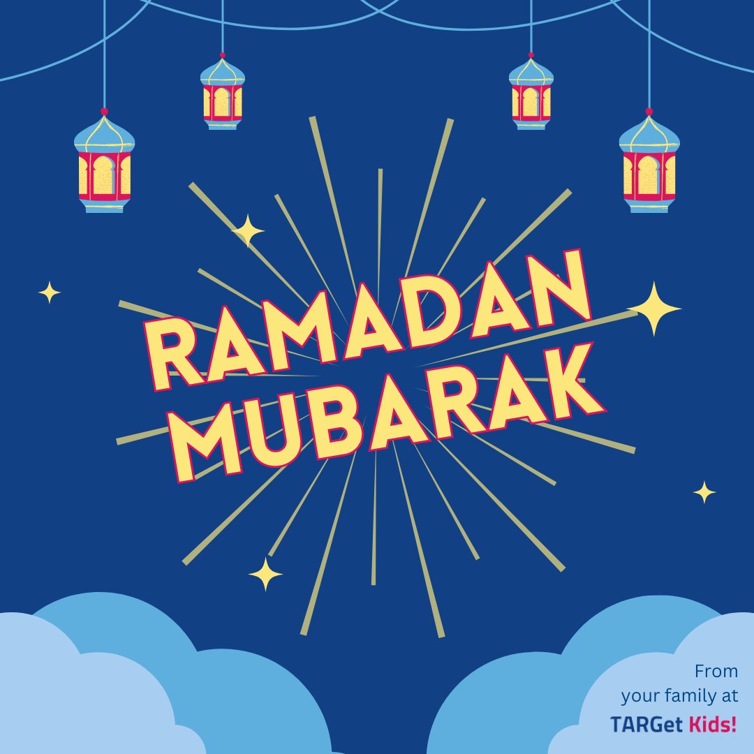 Ramadan Mubarak! Ramadan is the holy month of fasting in Islam. For Muslims, Ramadan is a time for self-reflection, communal prayer and devotion to the Quran. TARGet Kids! would like to wish peace, love and spiritual enlightenment to those celebrating this holy month 🌙🕋