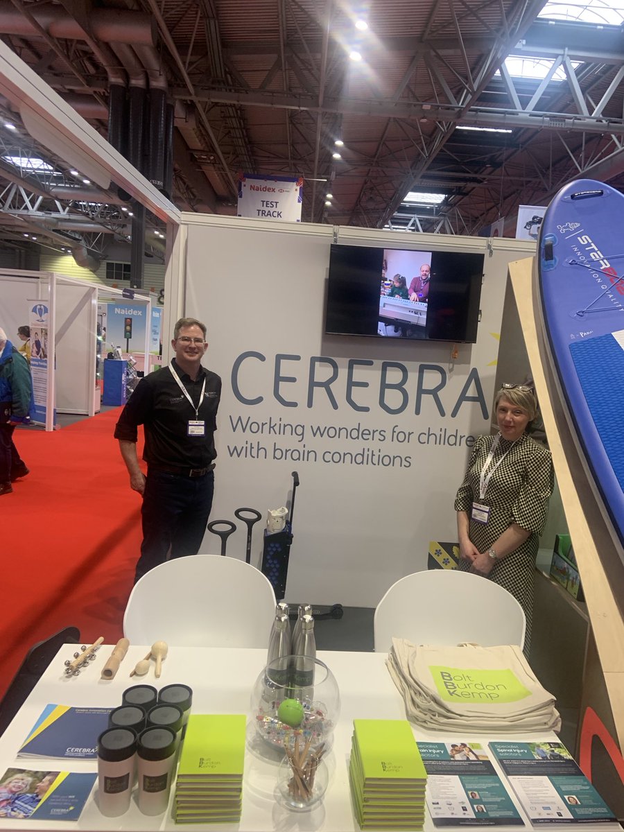 Cheryl Abrahams (@cherylabrahams) on Twitter photo What a fantastic day here <a href="/NaidexShow/">Naidex</a> with Dr Ross Head from <a href="/CerebraCharity/">Cerebra</a> Innovation Centre. There’s still time to come and say hello ! Stand G-100. <a href="/BBK_AdultBrain/">Adult Brain Injury</a> <a href="/BBK_ChildABI/">Child Brain Injury</a> <a href="/BBK_Spinal/">BBK Spinal Team</a> <a href="/BoltBurdonKemp/">Bolt Burdon Kemp</a> What a fantastic day here <a href="/NaidexShow/">Naidex</a> with Dr Ross Head from <a href="/CerebraCharity/">Cerebra</a> Innovation Centre. There’s still time to come and say hello ! Stand G-100. <a href="/BBK_AdultBrain/">Adult Brain Injury</a> <a href="/BBK_ChildABI/">Child Brain Injury</a> <a href="/BBK_Spinal/">BBK Spinal Team</a> <a href="/BoltBurdonKemp/">Bolt Burdon Kemp</a>