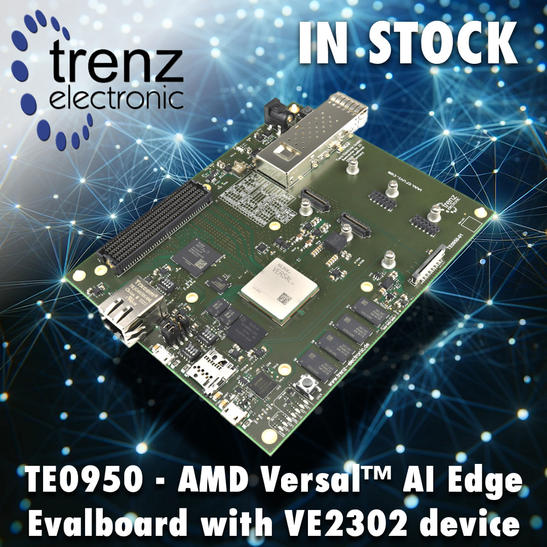 ⚠ STOCK ALERT! ⚠

We have a few units of the Trenz Electronic TE0950 in stock.

sundance.com/te0950-in-stoc…

#TrenzElectronic #AMD #Embedded #EdgeAI #AI #FMC #Versal #VersalAI #edgecomputing #fpga #electronics #engineering #embeddedsystems #embeddedsoftware