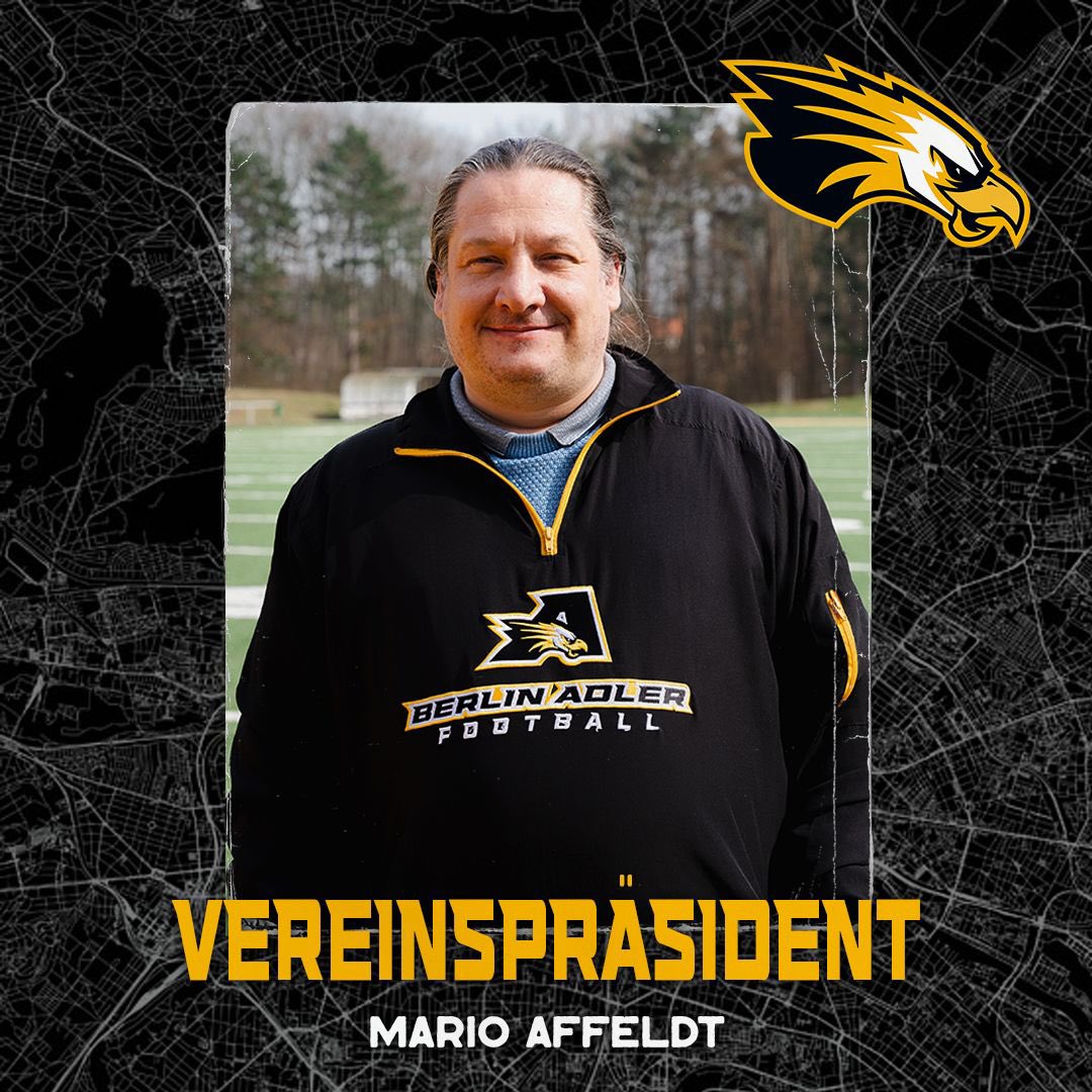 Wir freuen uns, euch mit Mario Affeldt den neuen Vereinspräsidenten der Berlin Adler präsentieren zu dürfen! Seit September 2023 ist Mario ehrenamtlich im Verein aktiv und wird nun die Führung übernehmen.
Im Vorstand arbeitet er in enger Abstimmung mit Roman Motzkus, der unsere