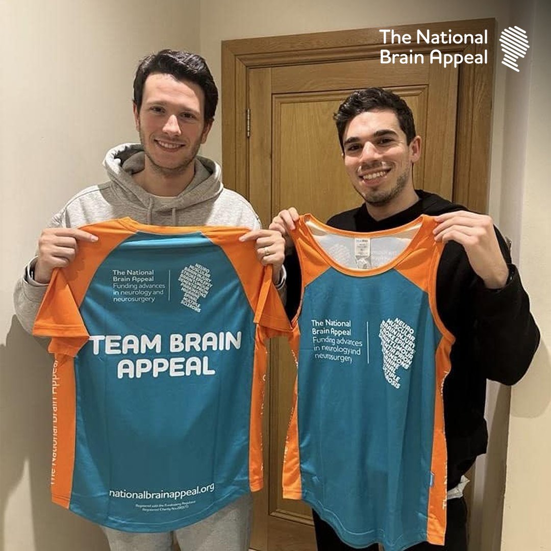 The fundraising duo giving it their all for #TheNationalHospital 🙌 Elliott and Ben have currently raised over £14,000 for The National Brain Appeal in support of #TheNationalHospital where Elliott's sister, Gaby, underwent life-saving surgery. Read ➡️ nationalbrainappeal.org/a-dedicated-fu…