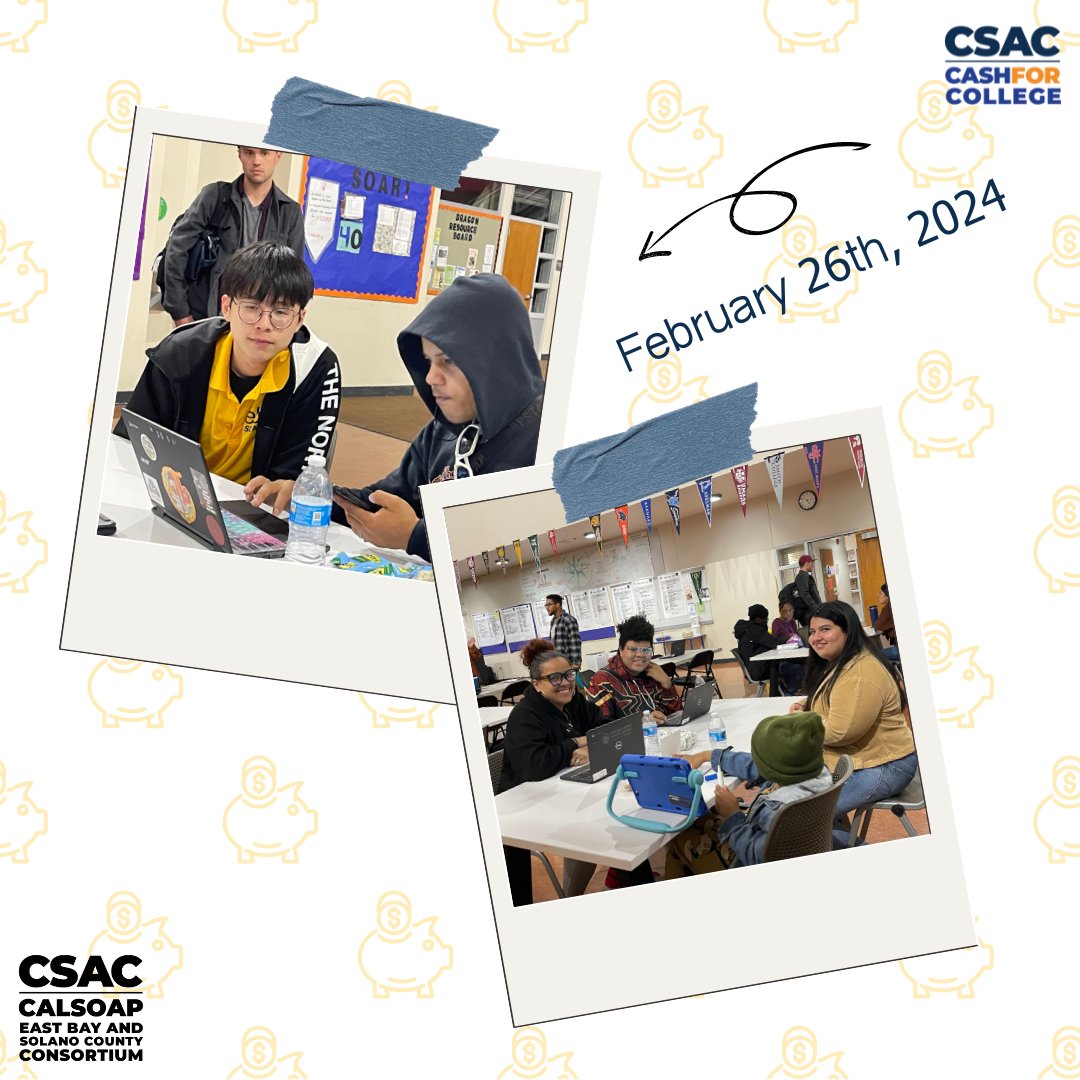 On February 26th, 2024, we had a Cash for College Workshop at Metwest High School. Our staff members helped them complete the Free Application for Federal Student Aid (FAFSA) and the CA Dream Act Application. #ebscc #ebc #csac #cashforcollege #financialaid #metwesthighschool