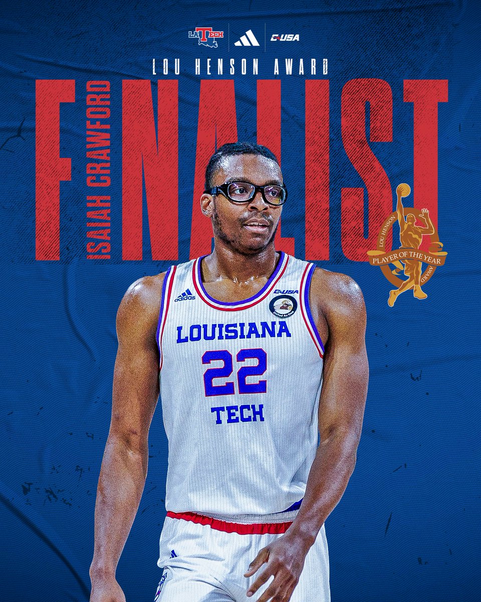 Another honor for Iso as he has been named a finalist for the Lou Henson National Player of the Year Award 📰 LATechSports.com/IsaiahFinalist