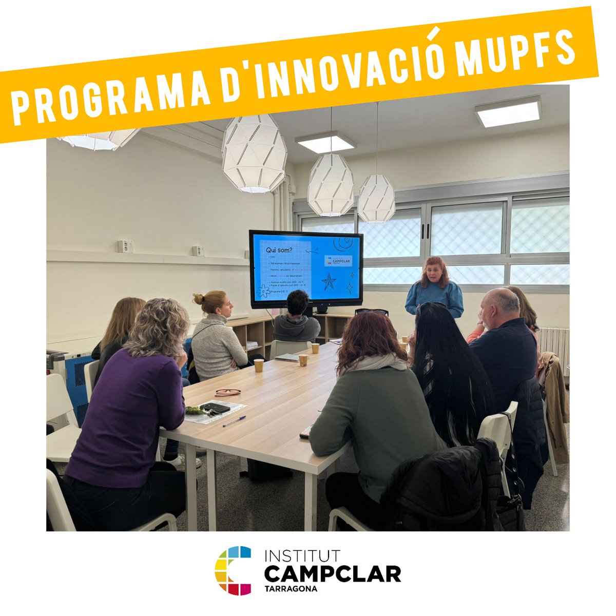 🎓Com a centre formador de nous docents, hem rebut la visita d <a href="/InsNarcisOller/">Institut NarcísOller</a> , <a href="/inscdm/">Institut Camí de Mar</a> i  #InstitutJulioAnton que també participen en el Programa d'Innovació de pràctiques del #MUPFS
🎓Un espai de reflexió per compartir estratègies i millorar  l'aprenentatge de la tasca docent.
