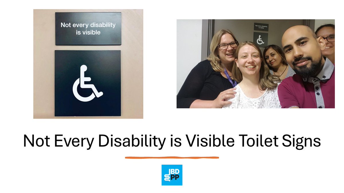 We worked hard to put forward a case to @nhsbartshealth to make toilets more accessible for those with invisible disabilities.
We are now proud to have the #NotEveryDisabilityisVisible sign on toilet doors around the @RoyalLondonHosp.
#IBD #Crohns #Colitis #Patientvoice #Autism