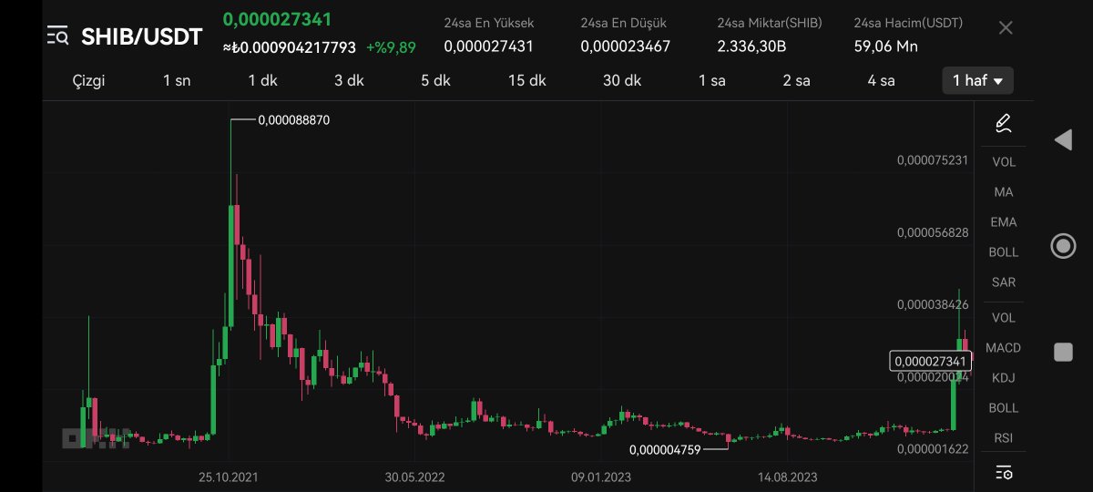 UTrader55's tweet photo. Shiba and Kishu performance in 2021.
In 2024 shiba almost reached the ath point but kishu died! 
Kishu should now be in the 0.0000000040 band.
This token is now dead and the team is incredibly thieving! 
#kishu #powell #binance #shiba #bone #leash @k https://t.co/nv5GJyXDPM