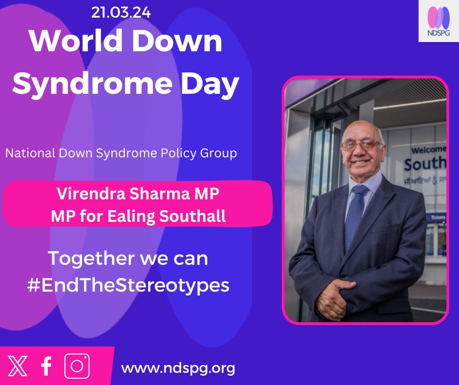 This World Down Syndrome Day, I’m raising awareness with @APPGDS and @NDSPolicyGroup for people with Down Syndrome and calling for an end to the stereotypes. You can learn more at: worlddownsyndromeday.org

#WDSD2024 #NDSPG