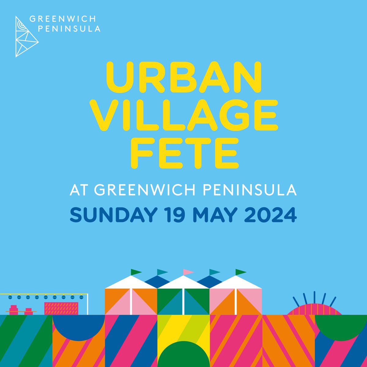 🎉Urban Village Fete returns to Greenwich Peninsula on Sunday 19 May 🎉 Dust off your dancing shoes and get ready for a free, fun-filled day of music, feasting, crafting, and exploration. Pre-register via bit.ly/3x4Dpve