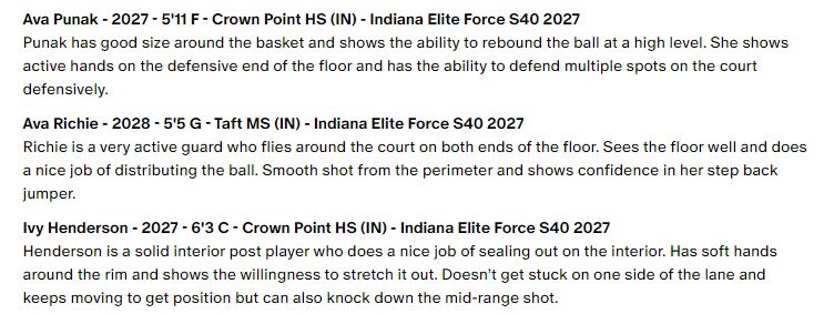 INEliteForce's tweet photo. Great competition at Shamrock to start the season! Thanks @AsherScouting for the write ups! https://t.co/T8WP0cjxkx