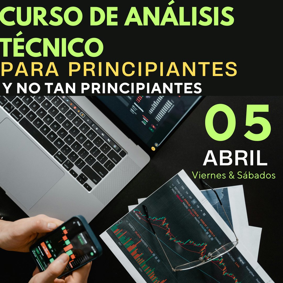Pedro Tiburcio ™ (@ptiburon) on Twitter photo ¡PROXIMO CURSO ABRIL!
➡️¿Estás listo para llevar tu trading al siguiente nivel?
Te presento mi curso de Análisis Técnico, diseñado para que saques el máximo potencial de TradingView y tomes decisiones de compra y venta más informadas en los mercados financieros.
➡️¿En qué ¡PROXIMO CURSO ABRIL!
➡️¿Estás listo para llevar tu trading al siguiente nivel?
Te presento mi curso de Análisis Técnico, diseñado para que saques el máximo potencial de TradingView y tomes decisiones de compra y venta más informadas en los mercados financieros.
➡️¿En qué
