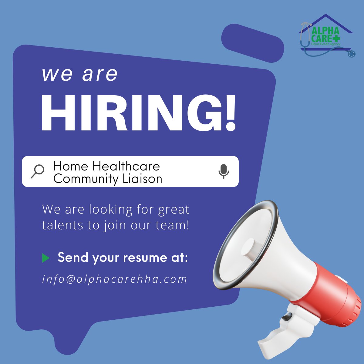 🔎AlphaCare Home Health Agency is searching for an enthusiastic, personable, and motivated talent to market across Southeastern MA!💼 Offering 💲competitive pay, ⭐️full-time benefits, and the opportunity to advance in a growing company❗️