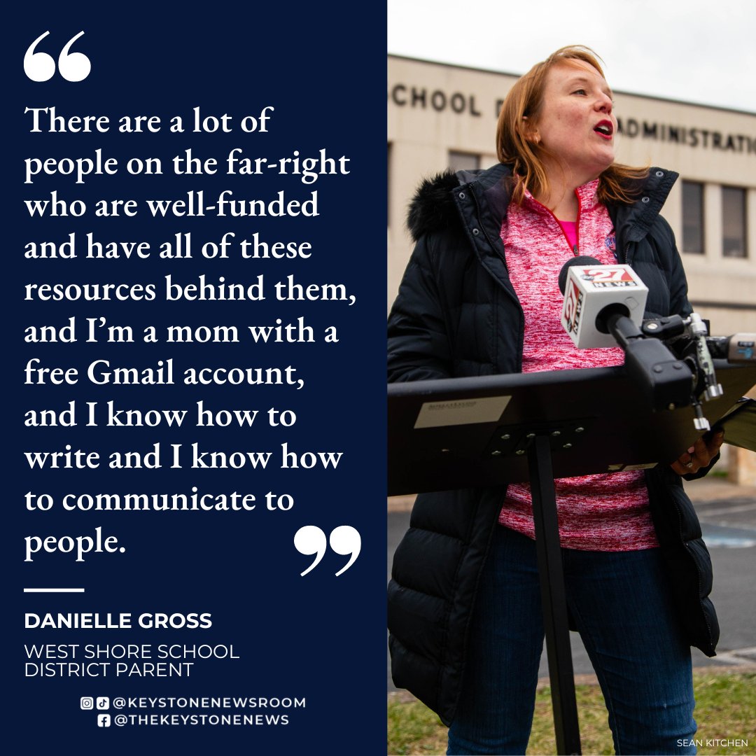 Danielle Gross spent years building an email list to help keep parents and community informed about the West Shore School Board. Read how that paid off when the school district held a closed-door meeting with an anti-LGBTQ law firm below: keystonenewsroom.com/story/west-sho…