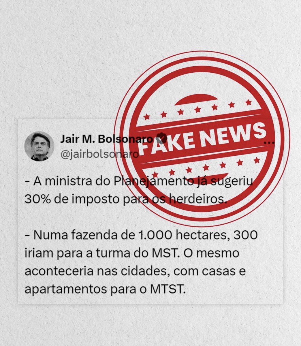 A máquina de mentiras já está operando a todo vapor, visando as eleições municipais desse ano. Isso nunca vai acabar? Nada será feito? @alexandre