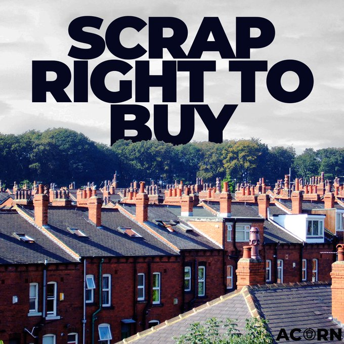 Simply building more housing is an incomplete solution when you consider the way that right2buy, second homes &amp; short term lets eat away at housing stock.

We don't just need more council houses; we need rent controls, an end2right to buy &amp; ways to address the AirBnb crisis!